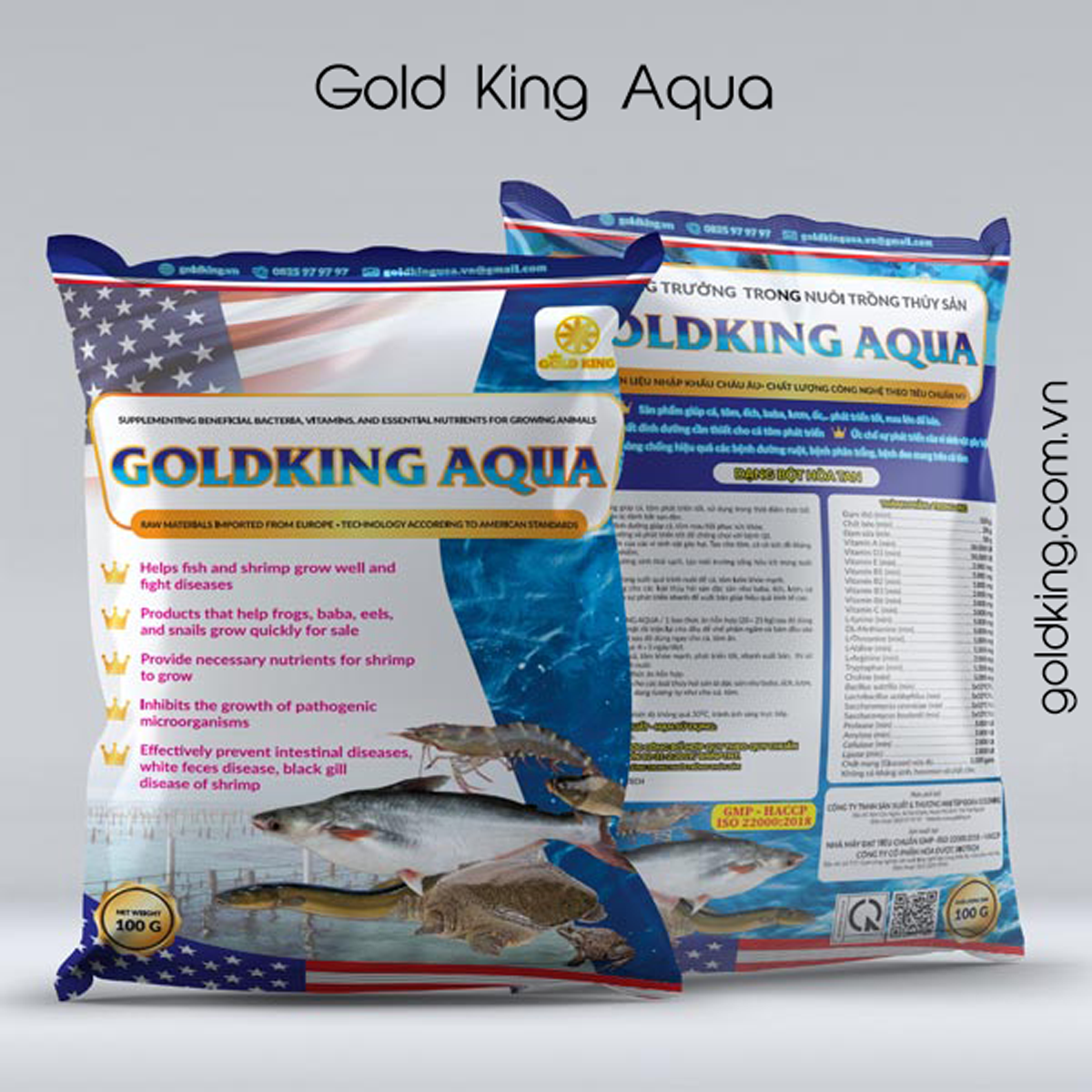 Gold King Aqua – Thức ăn thủy sản, hải sản